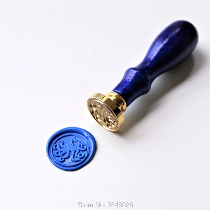 Octopus Wax Seal Stamp wedding stamp party wax seal initial set | Дом и сад