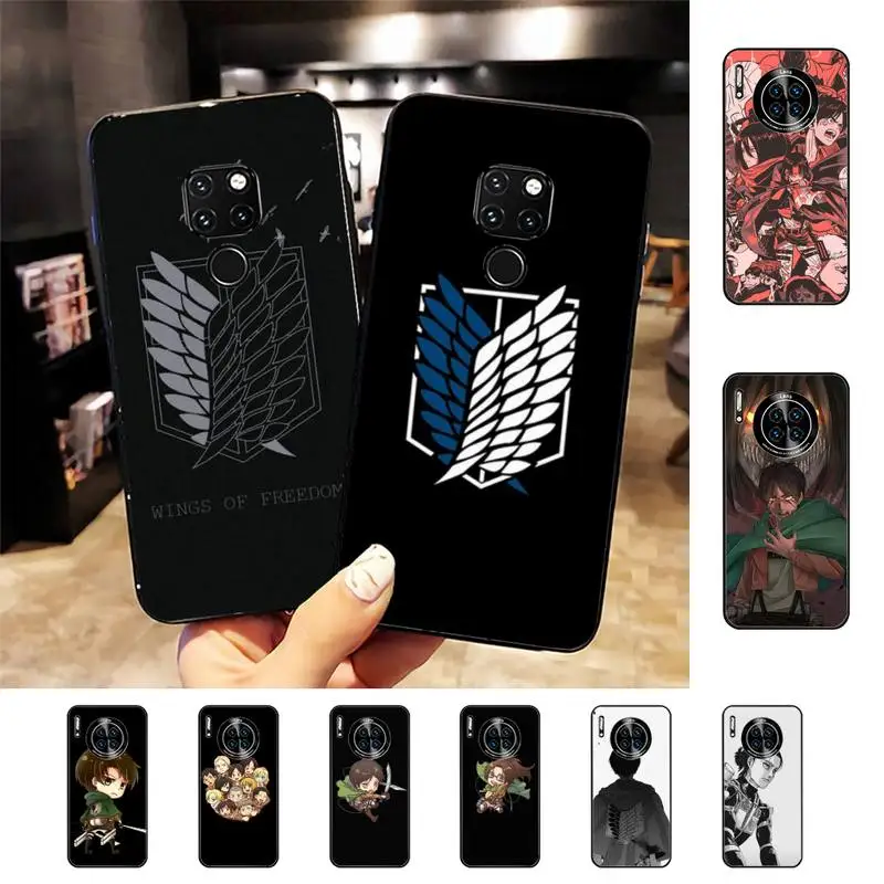 

Attack On Titan Japanese Anime Phone Case For Huawei Nova3I 3E mate20lite 20Pro 10lite Luxury funda case
