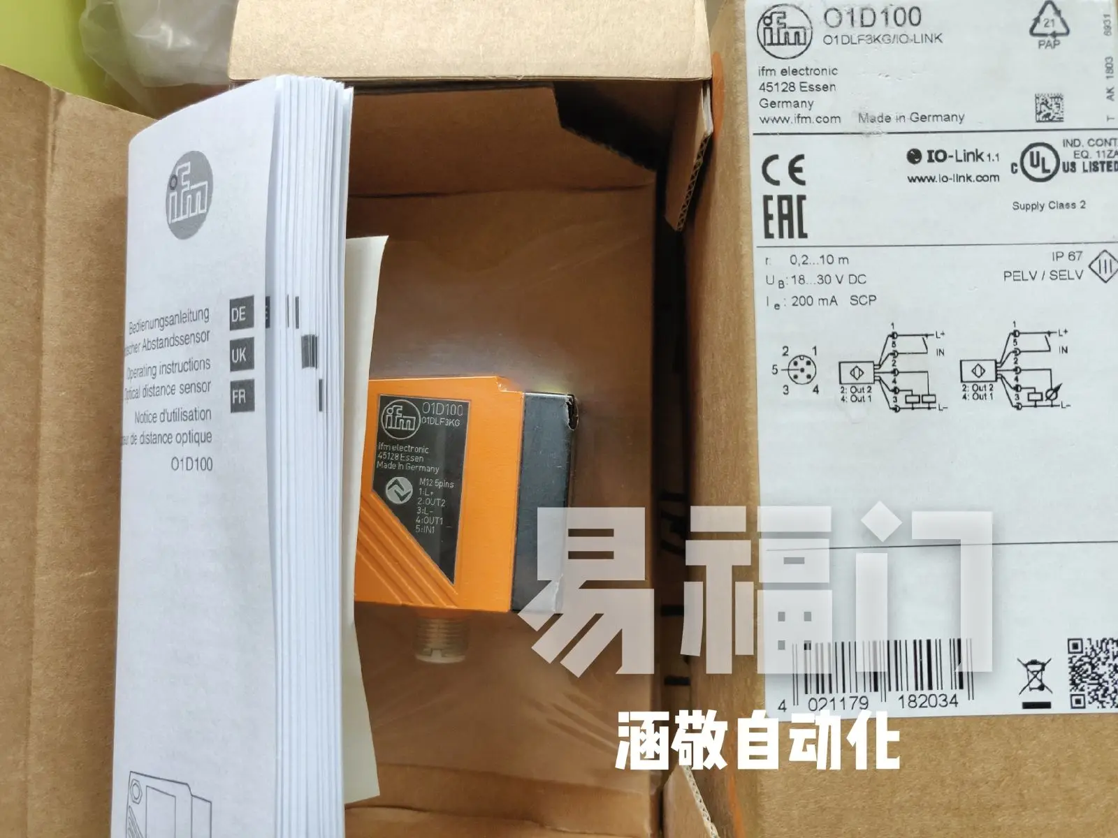 

The Laser Sensor O1D100 O1D101 O1D105 O1D155