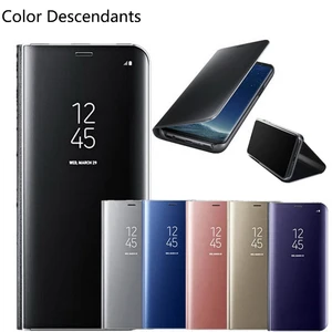 smart mirror case for samsung galaxy s8 8s sm g950f g950fd flip phone cover for samsung s8 s6 s7 s9 s10 s21 s20 note 10 20 case free global shipping