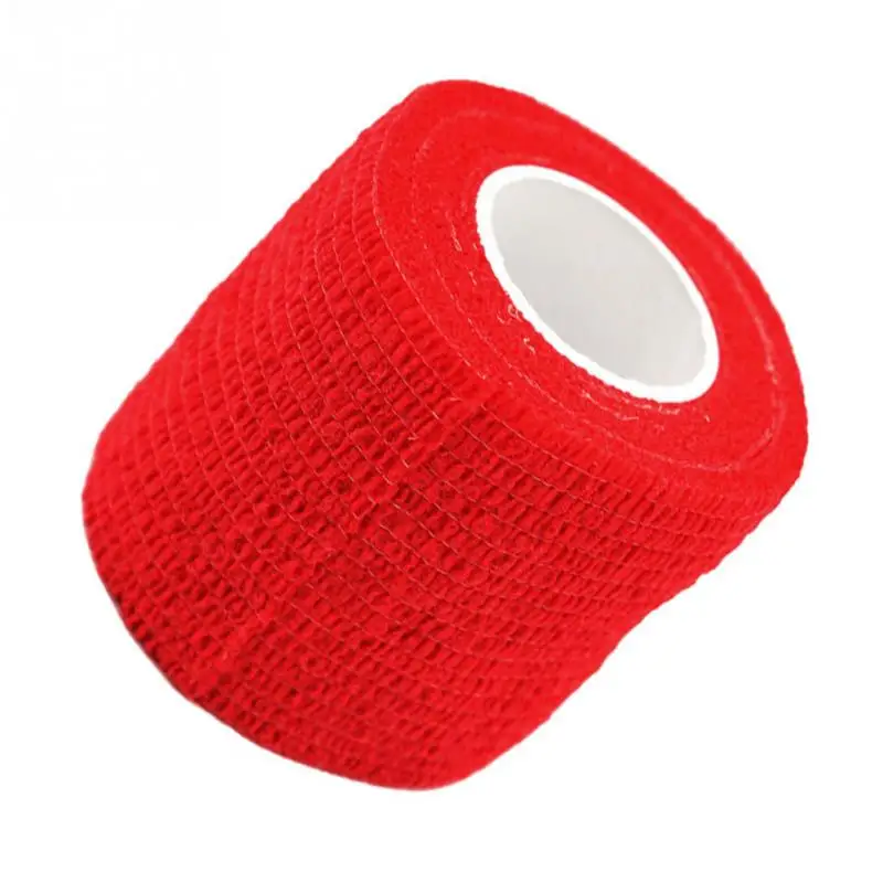 Red 1 шт., 5*450 см, цветная самоклеящаяся лента, самоклеющаяся лента, бандаж, селфи-ручка, рулон для тату-бандаж, 6 цветов - Цвет: Red