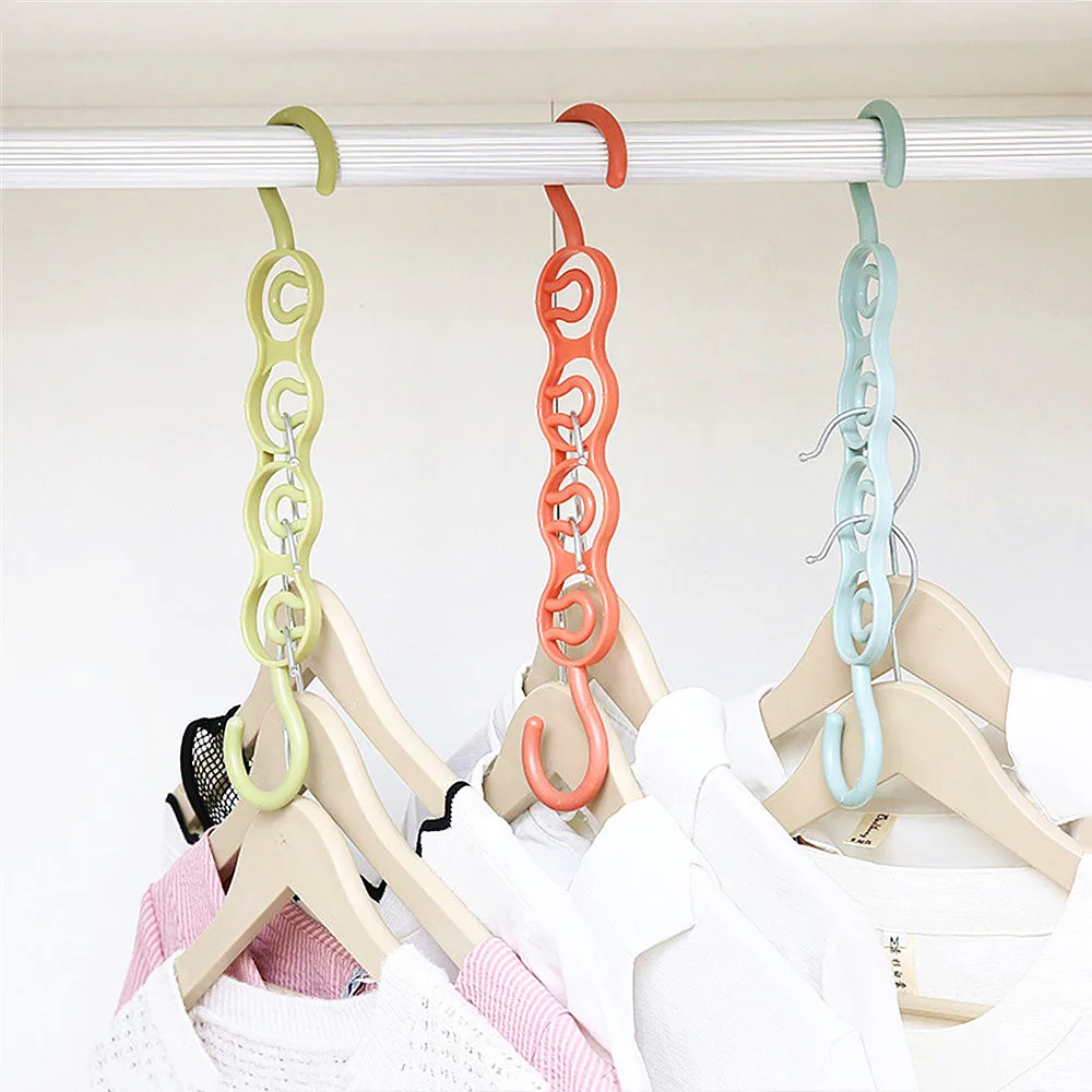 Multifunction Circle Clothes Hanger Drying Rack Plastic Scarf Hangers for clothes Layer Storage Racks Wardrobe | Дом и сад