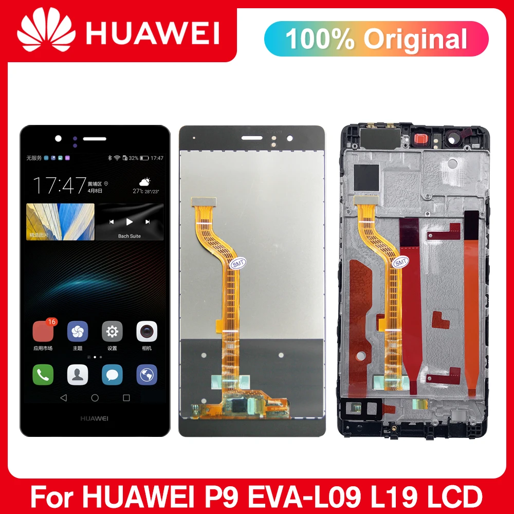 ЖК-дисплей 5 2 &quotс дигитайзером сенсорного экрана в сборе для Huawei P9 дисплей HWP9 L09 L19