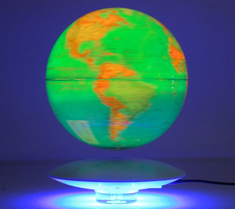 Домашнее украшение магнитная левитация 8 дюймов земляной вращающийся плавающий