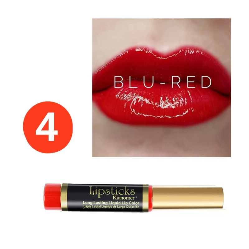 10 цветов Матовая Глянцевая жидкость для губ помада длительное увлажняющее