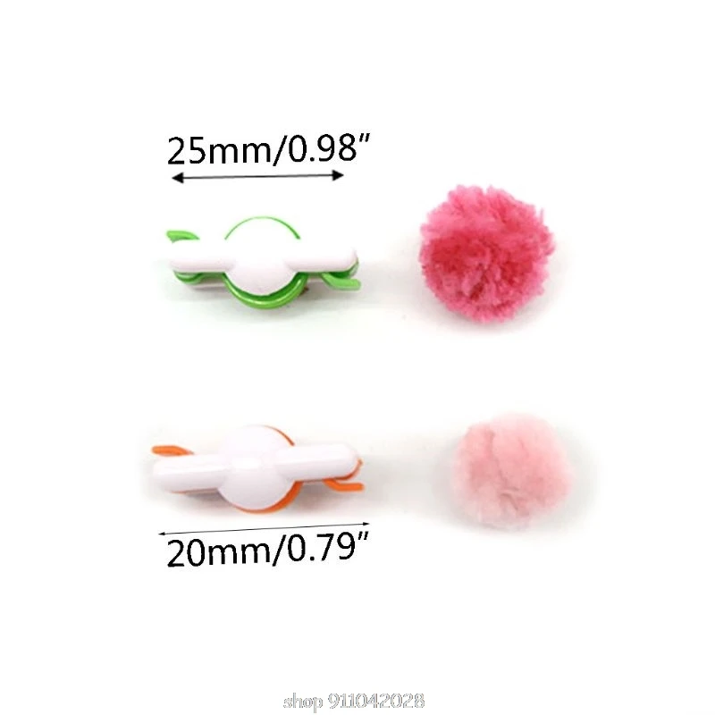 

2pcs Pompom Pom-Pom Maker for Fluff Ball Weaver Needle DIY Wool Knitting Craft Tool N30 20 Dropship