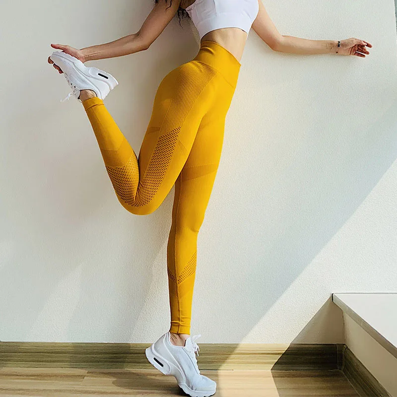 

High Waist Seamless Leggings Women Fitness Stretchy Gym Leggings Tummy Control Long Pants Booty Running Legging Sport Pants