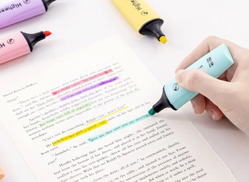 Macaroon цветные мини цветные яркие маркеры пастельные Маркеры 6 цветов одиночные текстовые маркеры для офиса школьные принадлежности