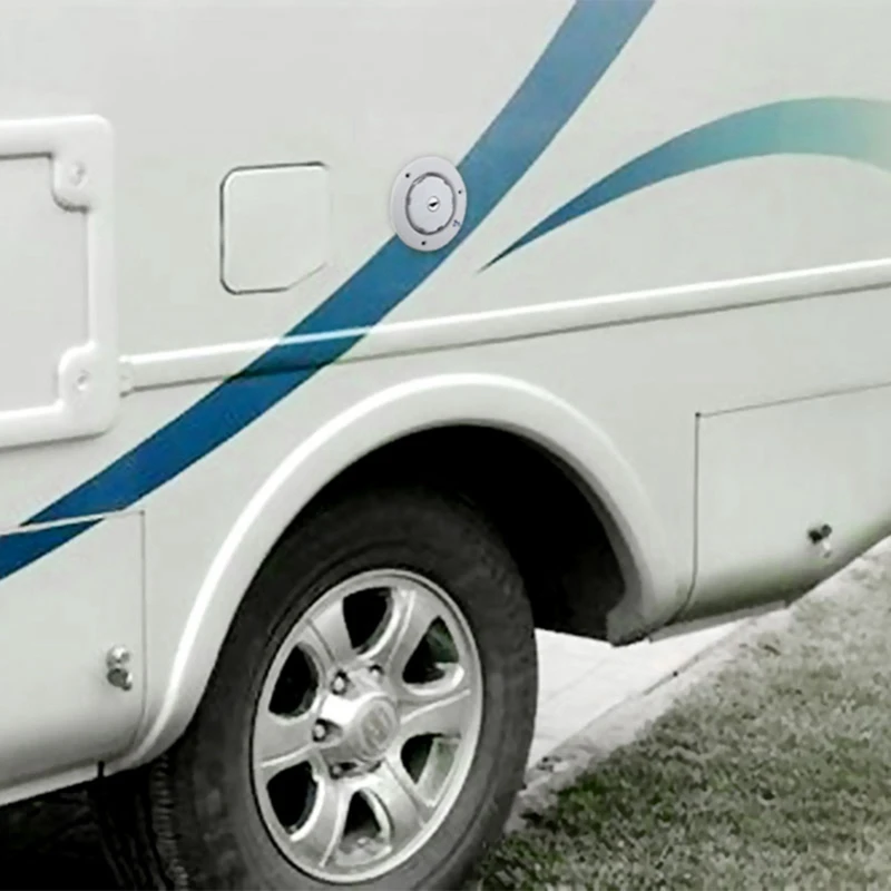 

2 Pcs Gravity Fresh Water Hatch Inlet Water Tanks Caravan Camper Trailer RV Accessories, White & Black