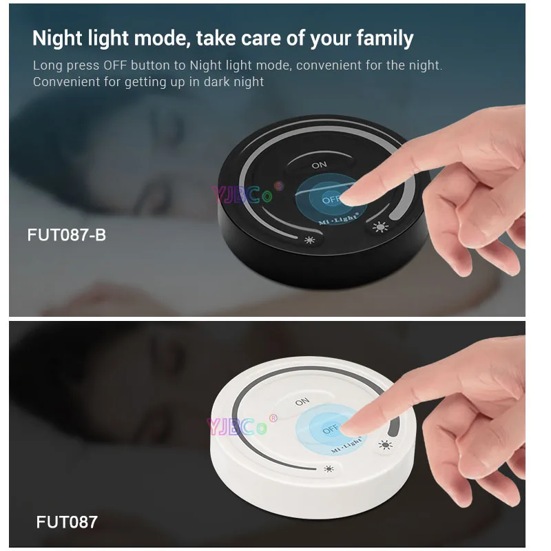 

Miboxer FUT087/FUT087-B 2,4G беспроводной сенсорный пульт дистанционного управления регулировкой яркости для одноцветной светодиодный Ной лампы