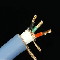 transparent xl15 double shielded pure copper power wire cable for diy amplifier cd player home theater sell per 1m