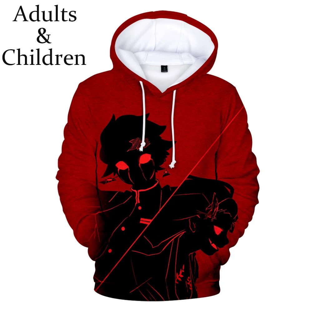 

New Hot Ghost Blade 3D Hoodies Men women Harajuku Autumn Hip Hop 3D Print Demon Slayer boys girls Hoodies children Sweatshirt