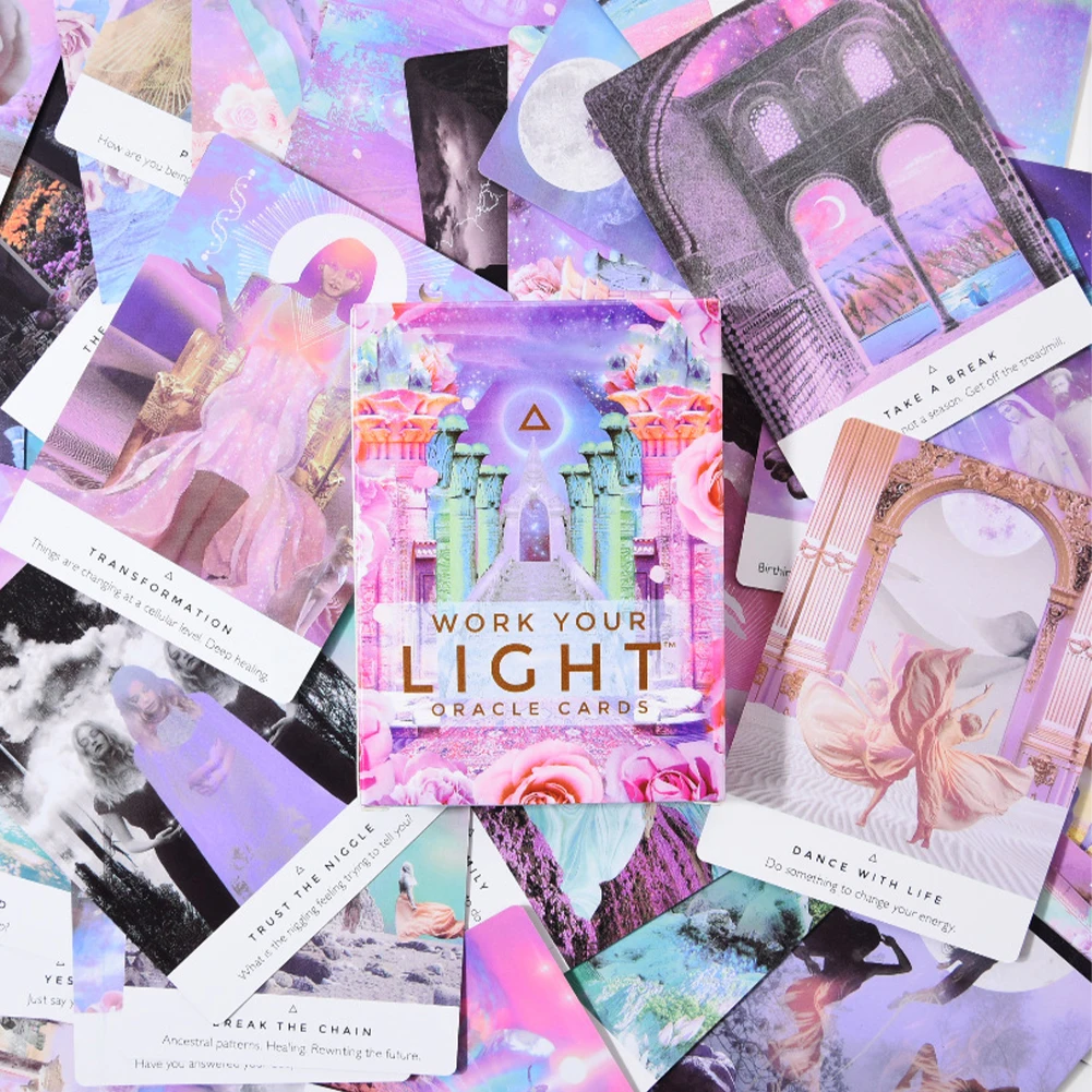 44pcs Magical Romance Angels Social Gathering Fate Board Game Portable Tarot Cards English Version Playing Deck Family Party | Спорт и