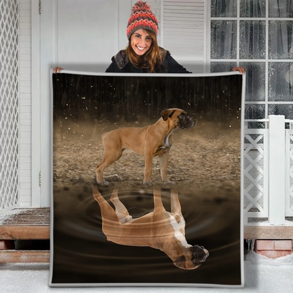

Boxer Dog Pet Soft Throw Premium Plush Sherpa Fleece Blanket