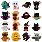 Плюшевая игрушка Ty Beanie в виде животного, милый Хэллоуин, летучая мышь, призрак, Мамия, монстр, кукла, серая Дротика, фиолетовые детские игрушки на день рождения, подарок 15 см