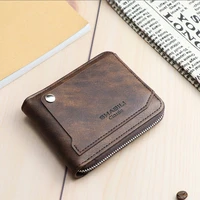 new men wallet casual male walet coin pocket short zipper multifunction purse small wallet card holder 2021 carteiras masculina