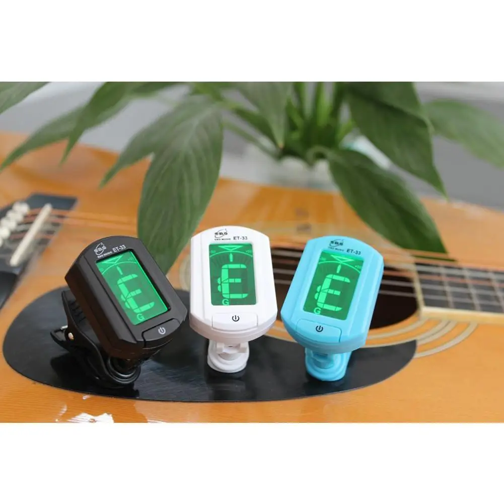 

Тюнер для гитары ENO ET-33 Mini Clip-on Digital LCD тюнер для хроматической гитары бас скрипки укулеле гитары детали и аксессуары
