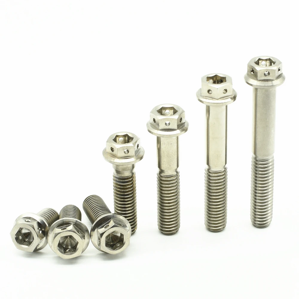 Титановые болты для мотоциклов плоскогубцы моторных велосипедов M8 15-55 мм