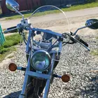 Лобовое стекло для Yamaha Virago 1981-2007, 125, 250, 535, 700, 750, 920, 1000, XV250, XV535, 1100 дюйма, 1 дюйм, Фиксированный экран на руле