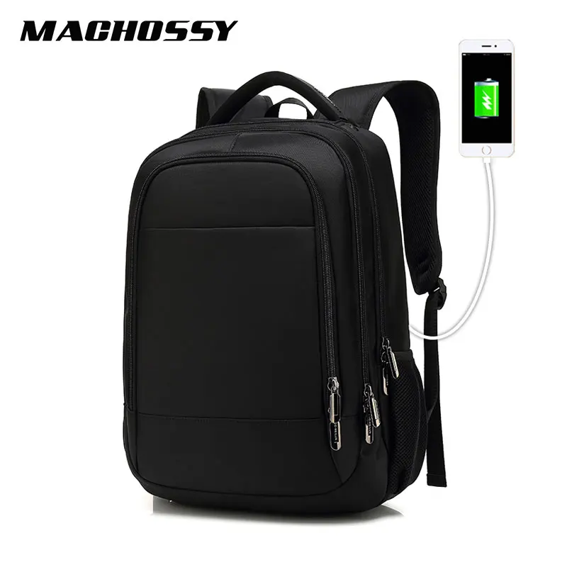 Модный мужской рюкзак с USB зарядкой Вместительная дорожная сумка