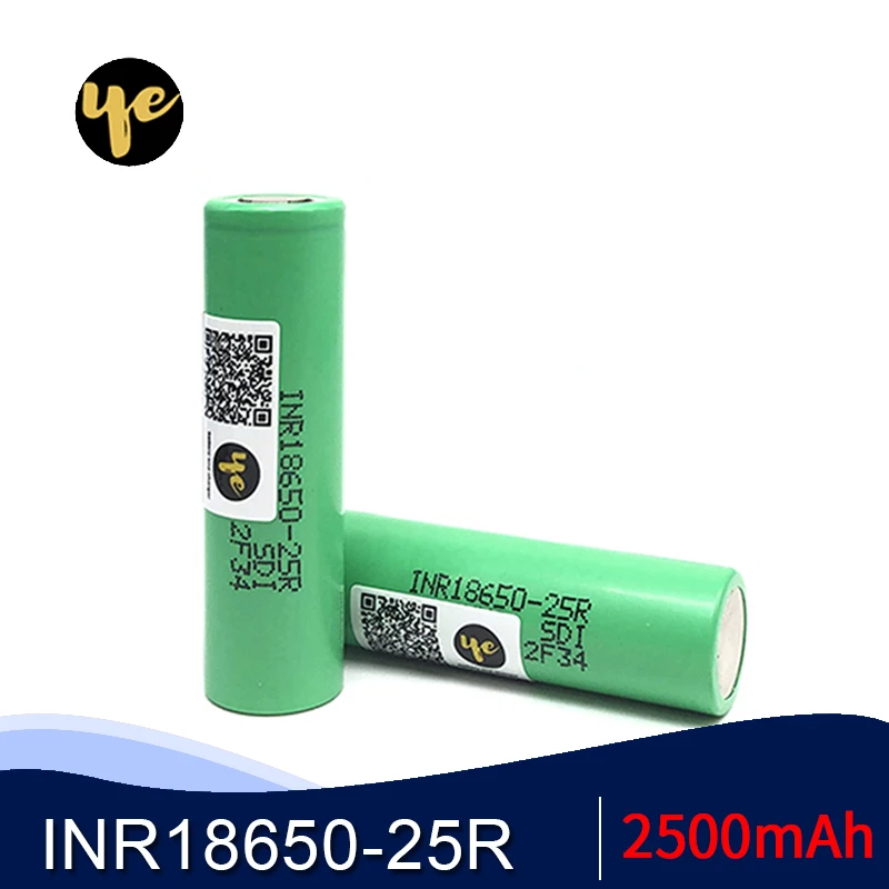 Оригинальная 18650 20A 2500mAh аккумуляторная батарея 3 6 V 25R INR18650|Перезаряжаемые