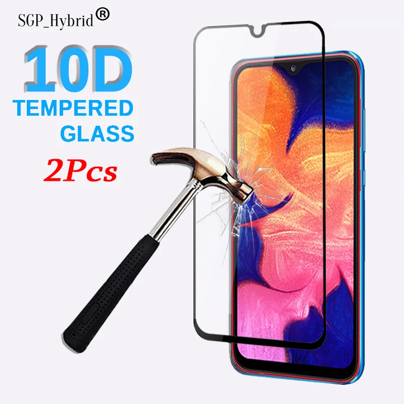 2 шт. 10D для Samsung A10 A 10 закаленное стекло полное покрытие Защитное Samsun Sansung SM A105F DS