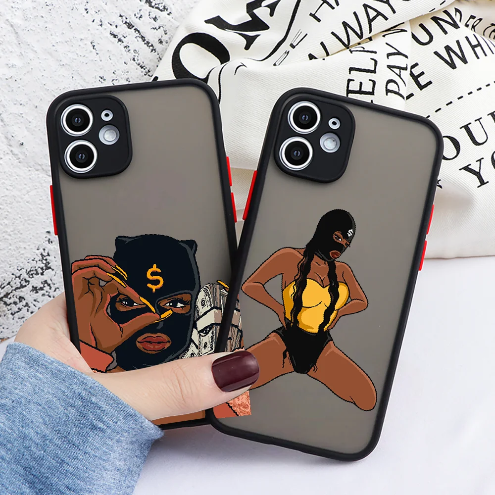 

Сексуальный женский чехол с дьяволом для телефона iphone 5, Женский чехол для iphone 2, 6, 6s, 7, 8, 12 mini plus, X, XS, XR, 11 PRO MAX, матовый прозрачный трендовый чех...