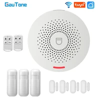 gautone wifi smart home alarm system 433mhz burglar security alarm tuya smart life app control wireless home alarm