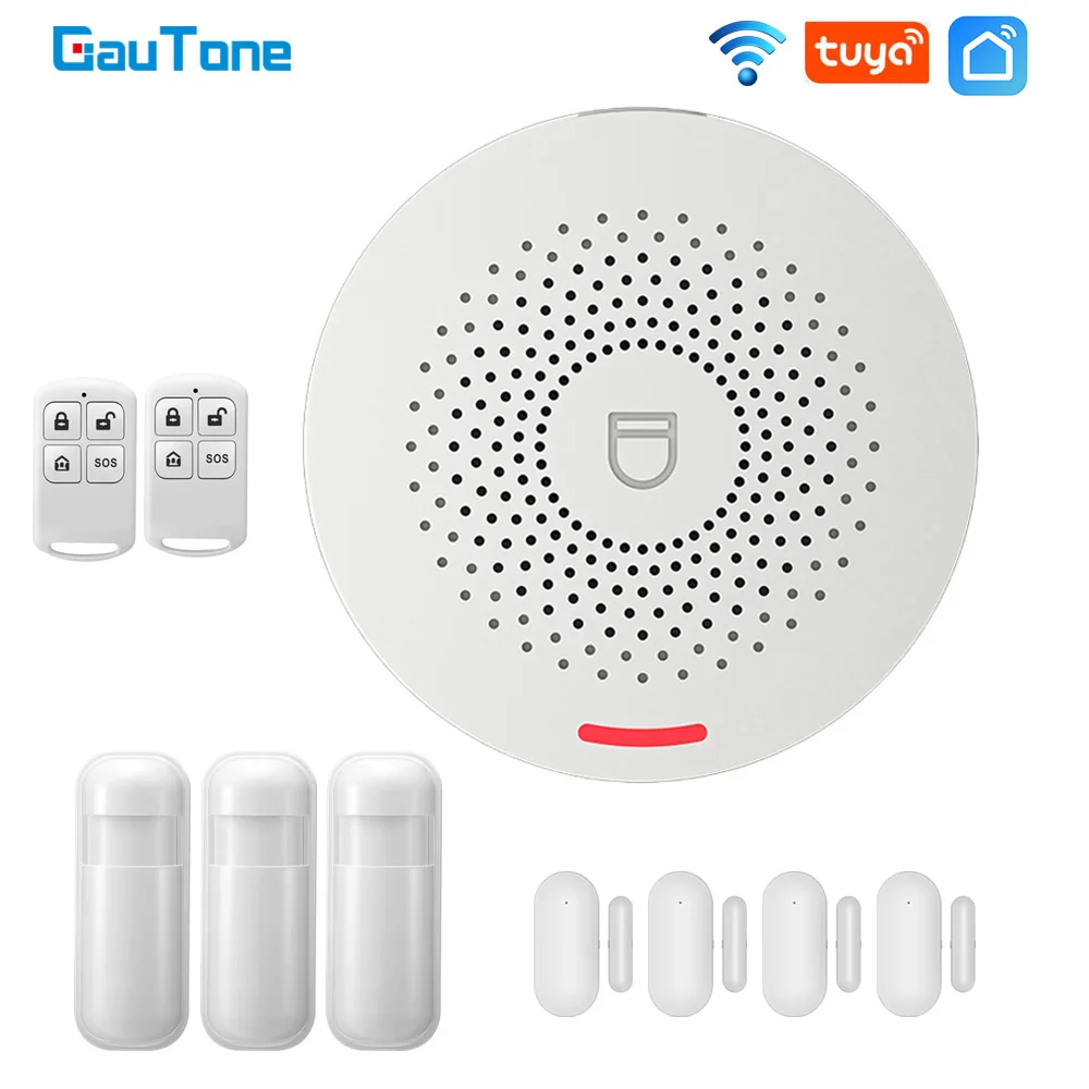 GauTone интеллектуальных домашних Wi Fi сигнал тревоги Системы 433 МГц охранной