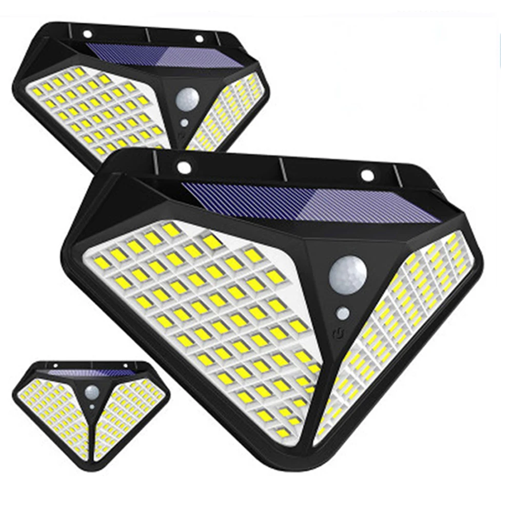 

102 LED Solar Light Outdoor Lamp Powered Sunlight 3 Modes PIR Motion Sensor for Garden Decoration Wall Street