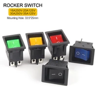 1pcs kcd4 39mmx28 5mm rocker switch on off 4 pin 2 position electrical equipment power switch with led light 16a20a30a35a