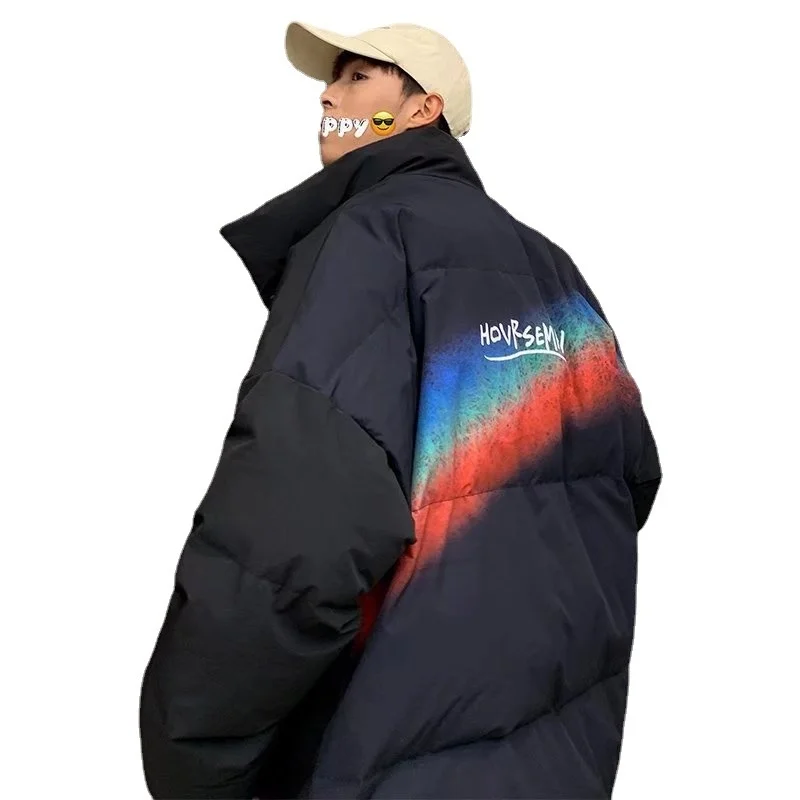 Мужской свободный свитер с капюшоном универсальный светоотражающий топ в