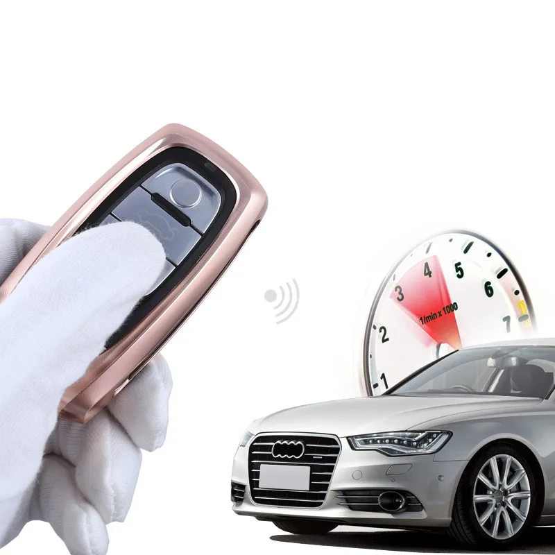 

Lsrtw2017 Aluminum Alloy Car Key Case for Audi A4 A6 A8 Q5 A7 A5 Accessories