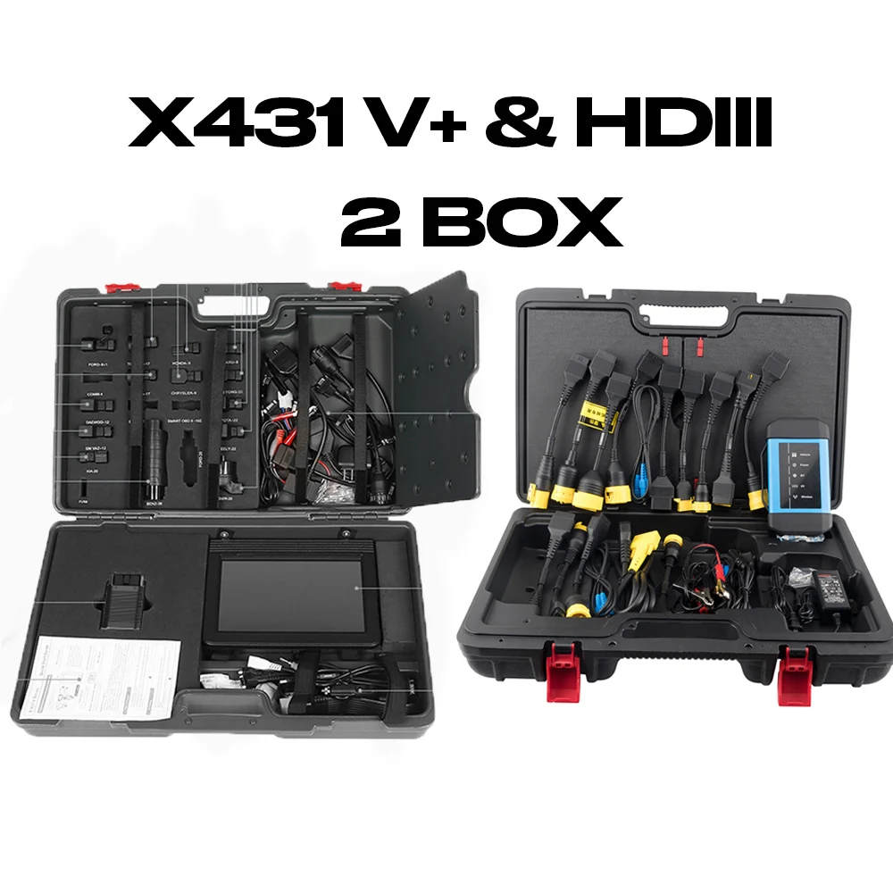 OBD2 сканер Launch X431 V + Plus &amp HDIII модель мощный автомобильный диагностический