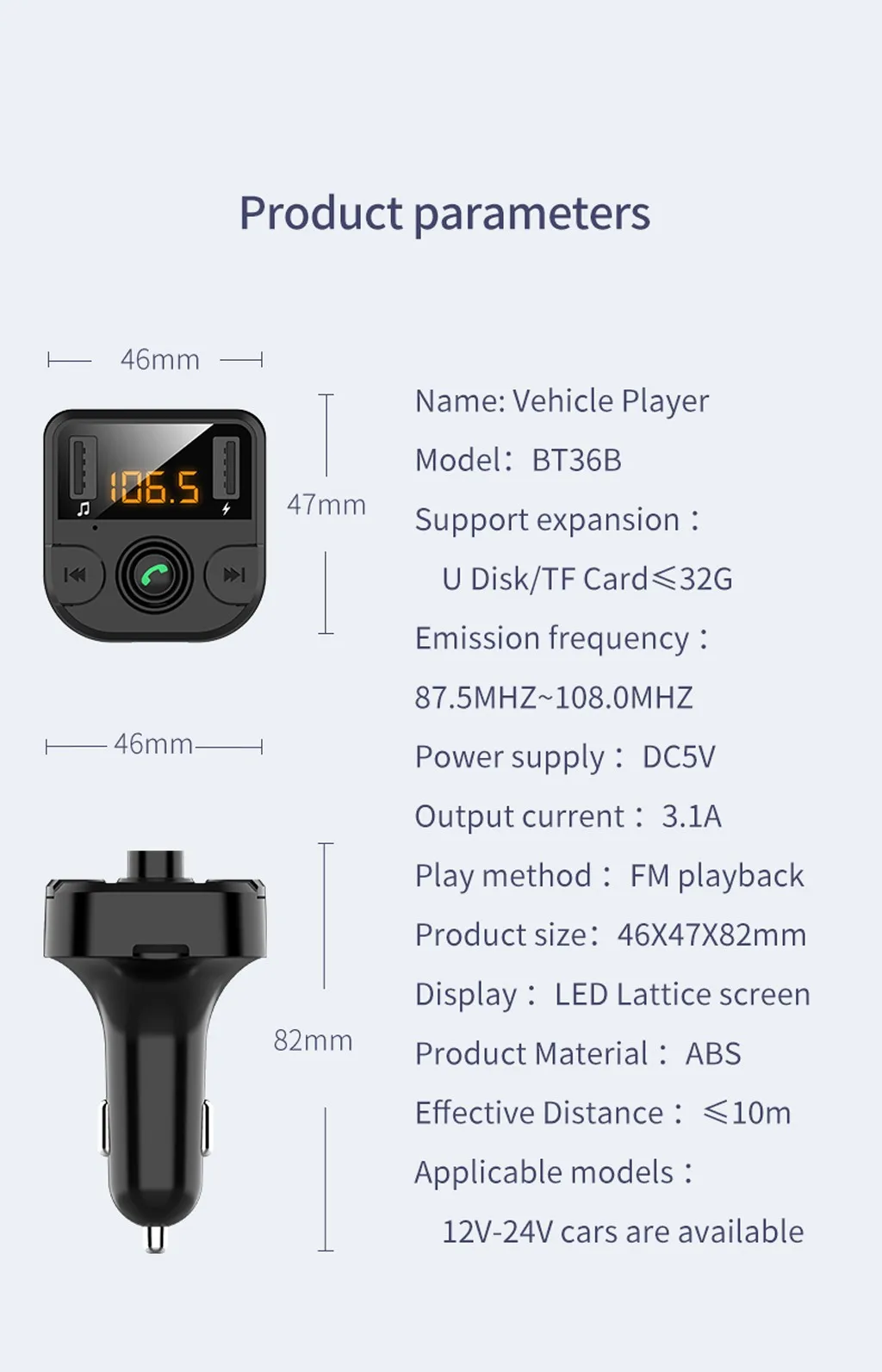 Горячее предложение! Распродажа! многофункциональный Bluetooth Автомобильный fm-передатчик MP3-плеер Bluetooth V5.1 Hands Free радио адаптер Комплект 2 USB зарядное устройство# P5
