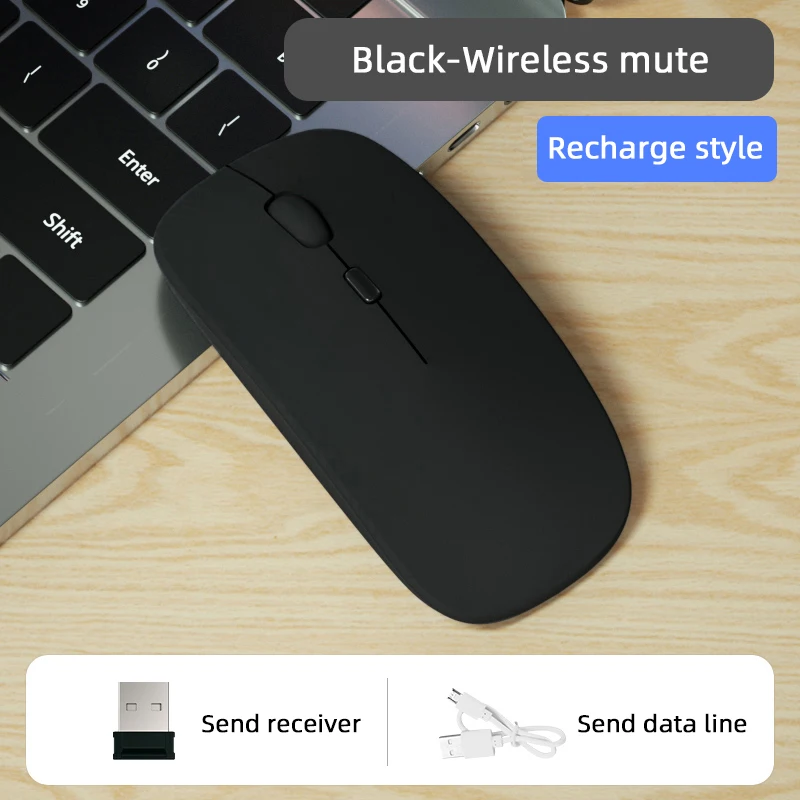 

Wireless Mouse Mute Rechargeable Girl Portable Game Silent Laptop Universal Limit