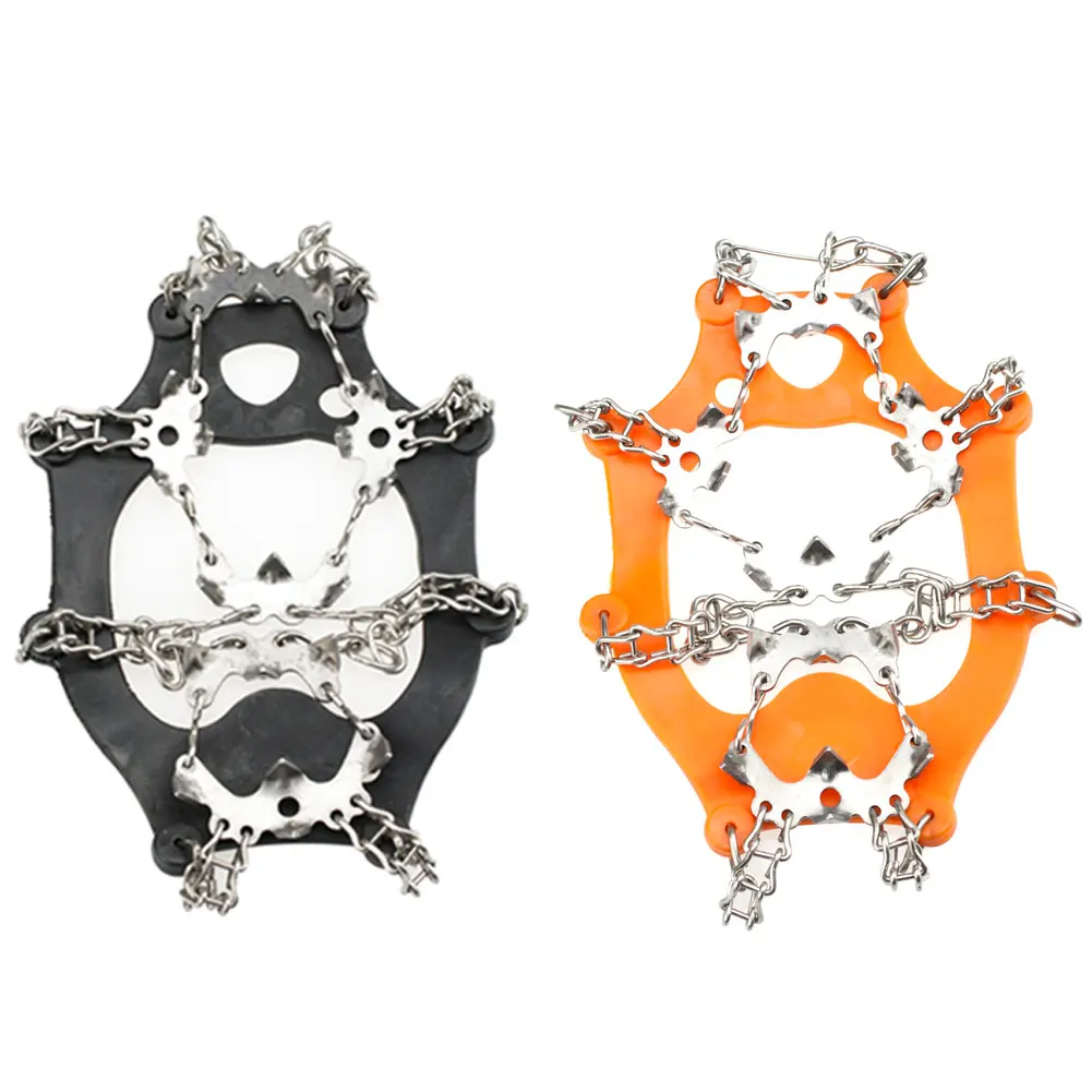 

19 Teeth Climbing Crampons for outdoor winter Walk Ice Fishing Snow Shoes Antiskid Shoes Manganese Steel Shoe Covers