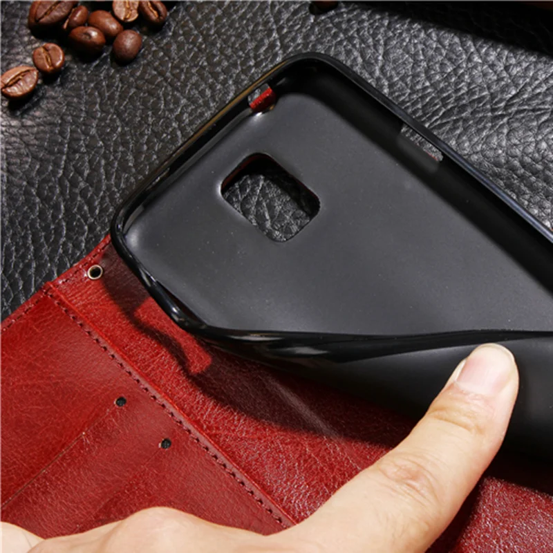 Роскошный кожаный чехол книжка с бумажником для Samsung Galaxy S5 Neo SM G903F / G900F GT I9600 Classic