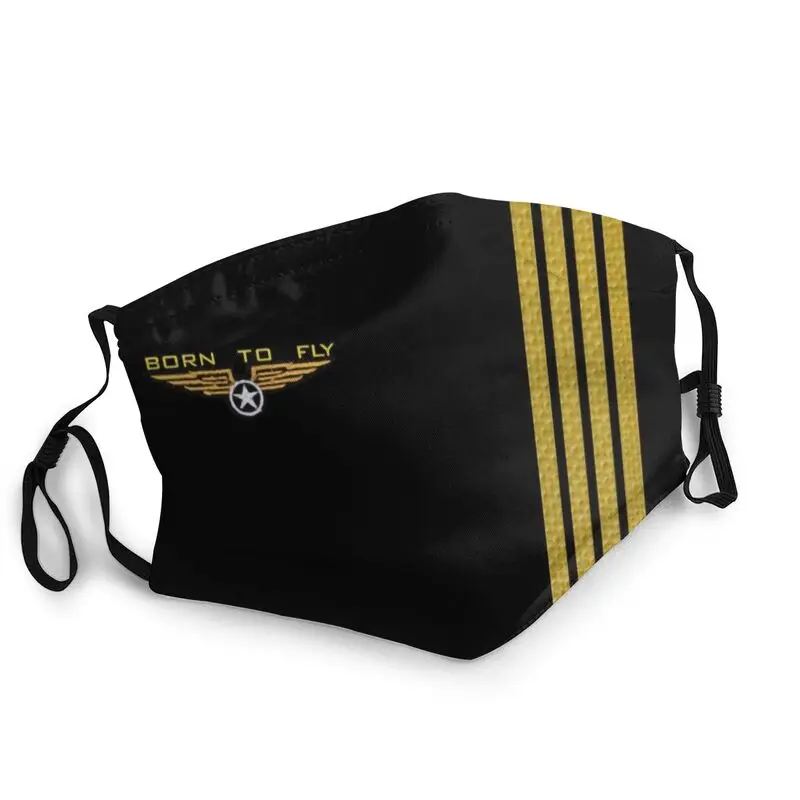 

Born To Fly Flight Pilot Reusable Men Flying Aviation Aviator Mouth Face Mask Anti Dust Haze Protection Cover Respirator Muffle