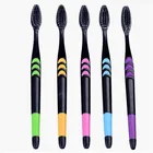 5 шт., ультрамягкие зубные щётки с бамбуковым углем