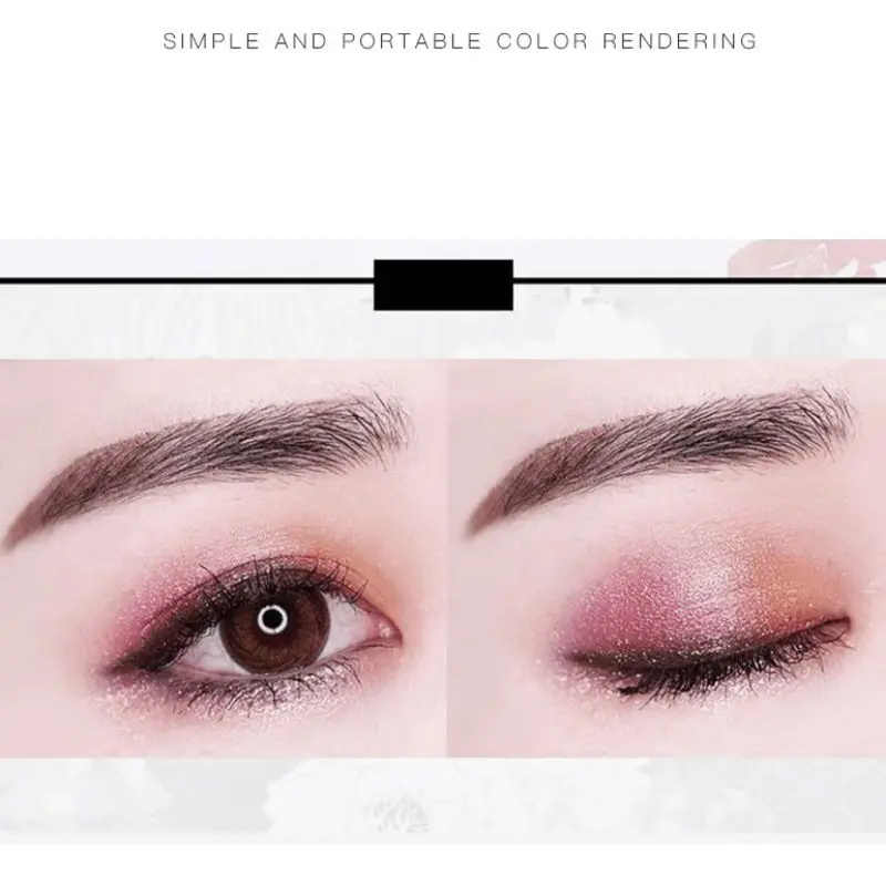 Модные тени для век 6 цветов прессованный блеск макияж продукт мерцающий один