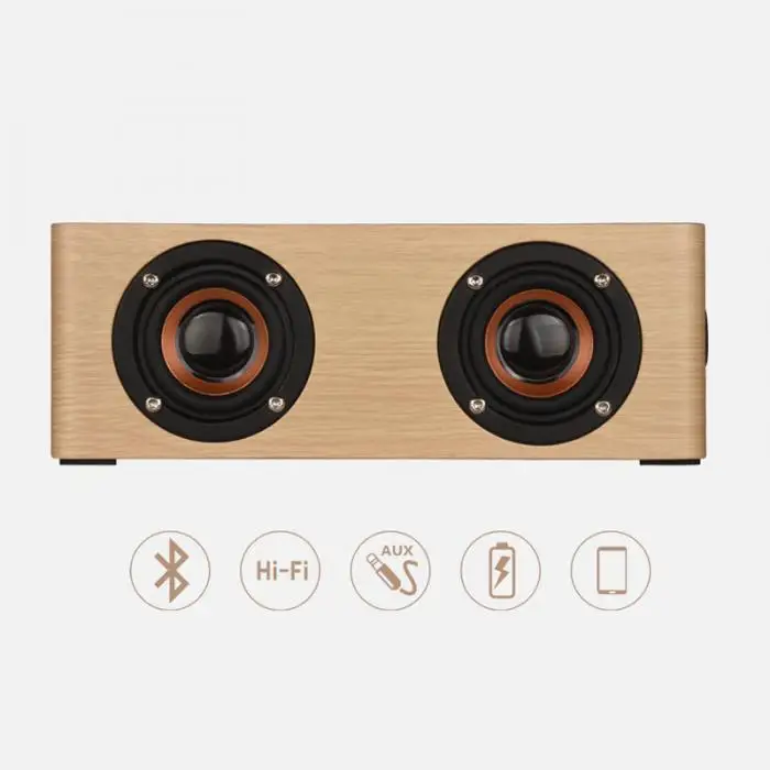 Домашний офис Настольный Деревянный беспроводной Hi-Fi стерео сабвуфер Bluetooth громкий динамик fm-радио музыкальный аудио плеер динамик