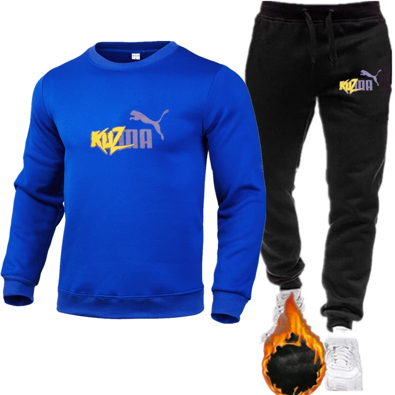 

2021 spring new trend men's and women's jackets, casual sweaters, round neck soft warm sports pants two-piece suit