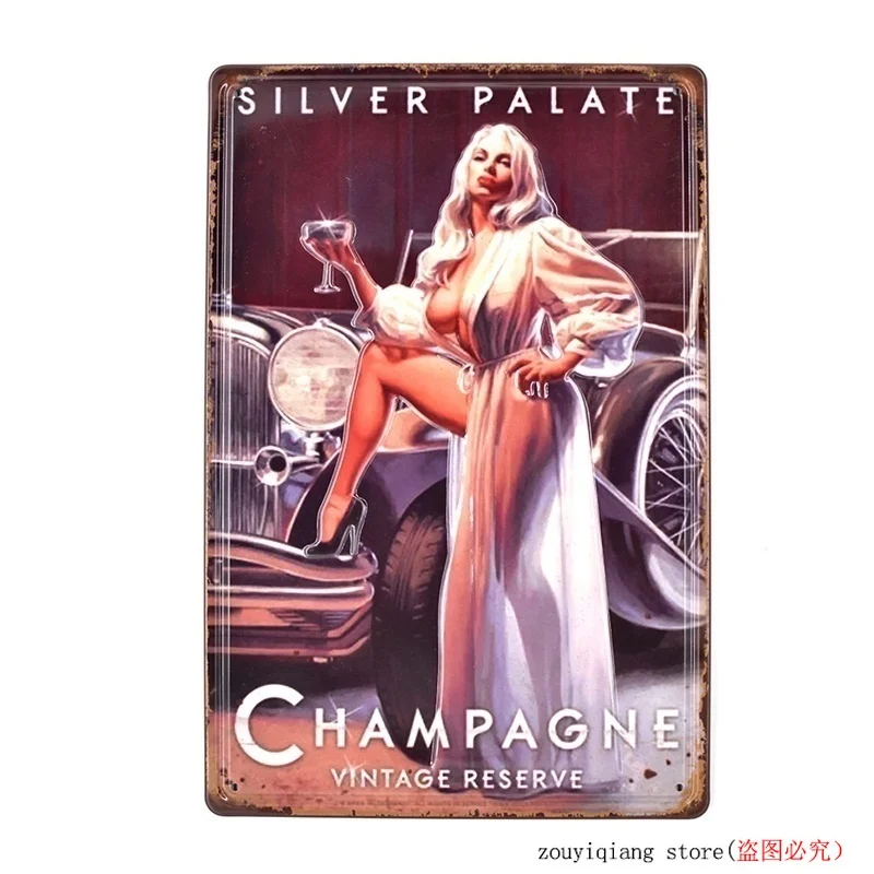 20x30 Cm Beauty Vintage Tin Sign Metal Plaques Art Wall Poster Decor for Home Bar Pub Garage Cafe Restaurant | Дом и сад
