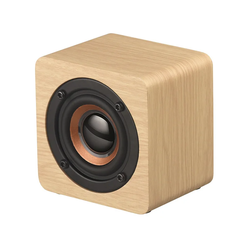 Wooden Wireless Bluetooth Speaker Wireless HIFI 3D Stereo Soundbar Sound Box PC/TV with Support TF card AUX 3.5mm Audio USB