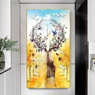 Алмазная живопись с животными, оленем, полная Алмазная вышивка