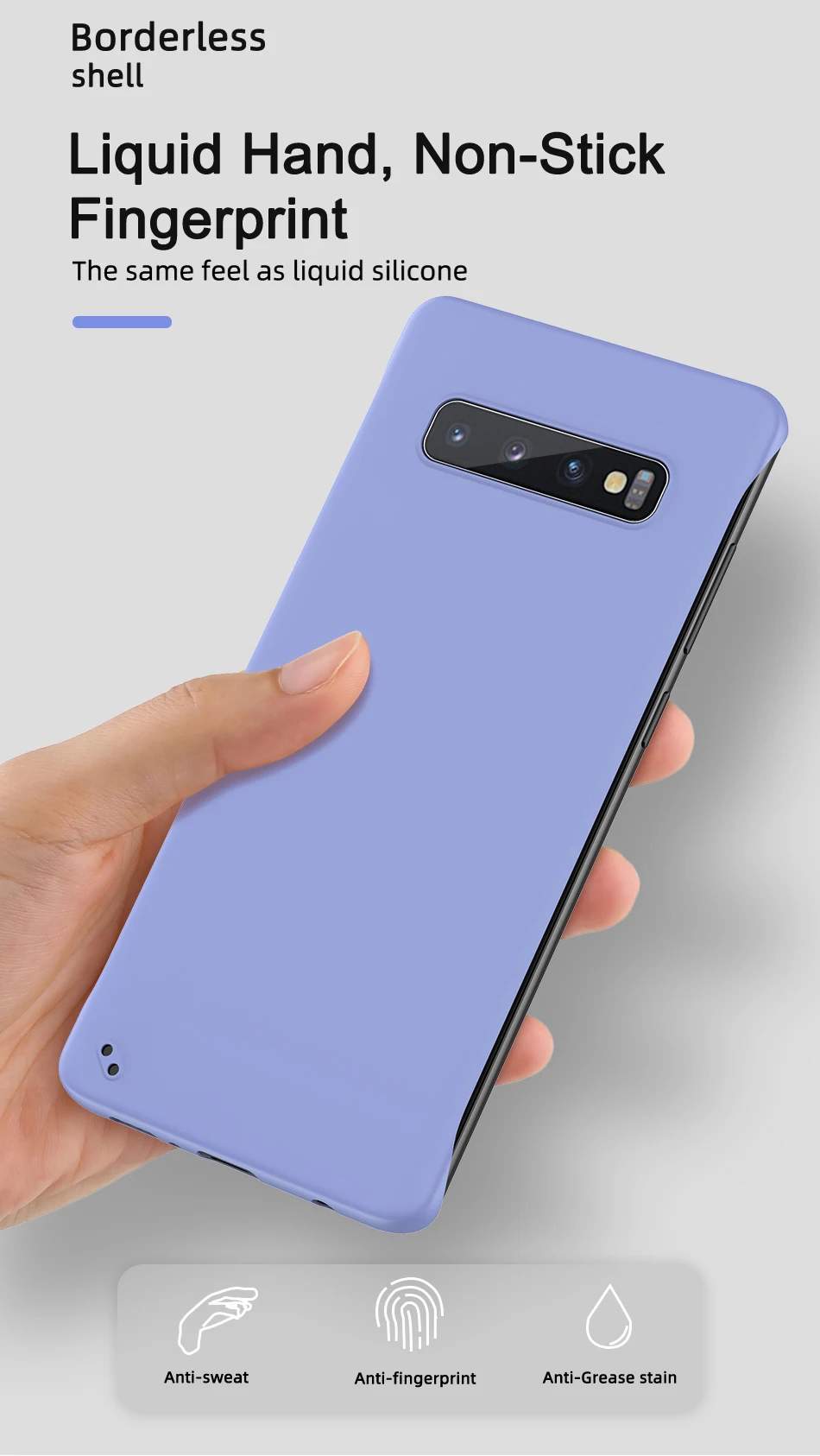 Тонкий Жесткий ПК Безрамное чехол для телефона для samsung Galaxy S9 S10 плюс S10e Примечание 10+ A10 A20 A30 A40 A50 A70 A7 A750 резиновый матовый чехол