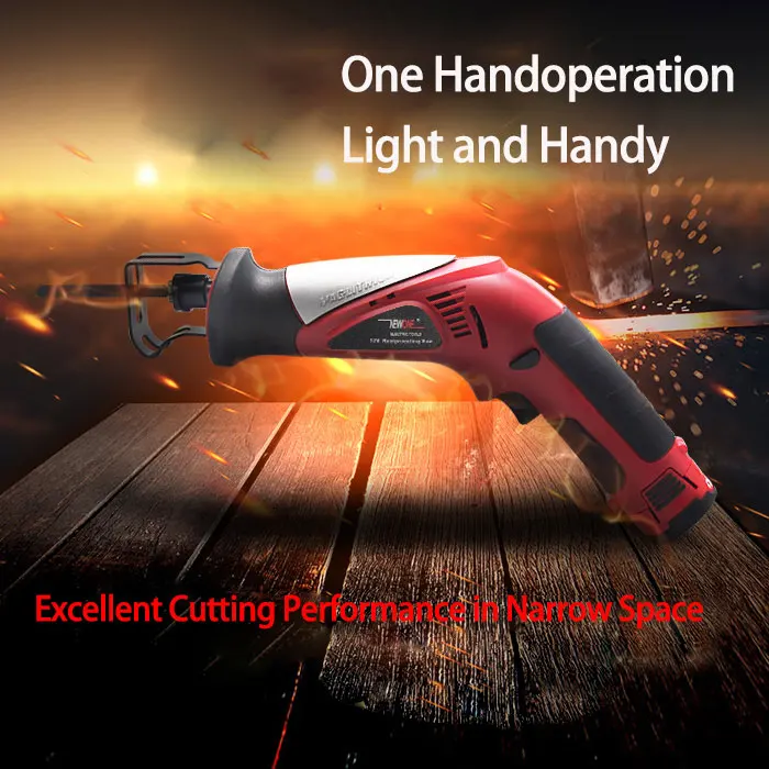 

12V Lithium Power Tool Electric Reciprocating saw Saber saw Hand saw Portable rechargeable cordless saw Jig saw Multi function