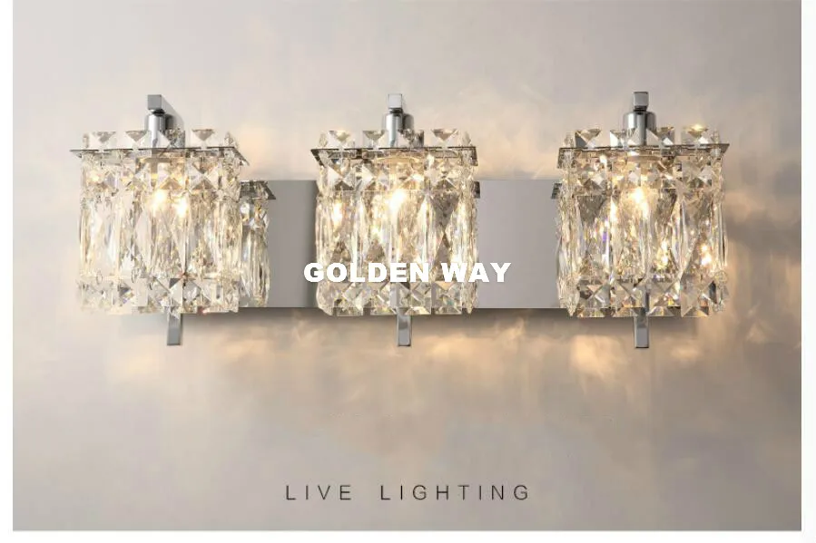 Бесплатная доставка Современный хрустальный настенный светильник прикроватный