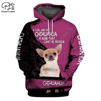 plstar cosmos mens for women jacket chihuahua dog hoodies 3d printed hoodie casual animal zip hoodies streetwear drop shipping